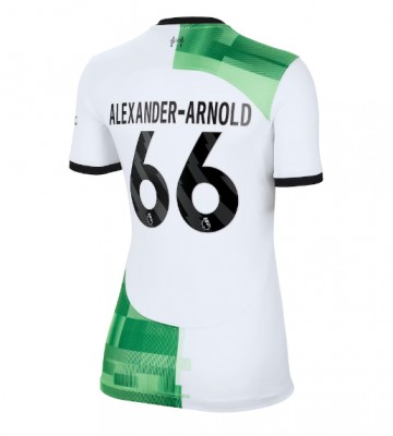 Lacne Ženy Futbalové dres Liverpool Alexander-Arnold #66 2023-24 Krátky Rukáv - Preč